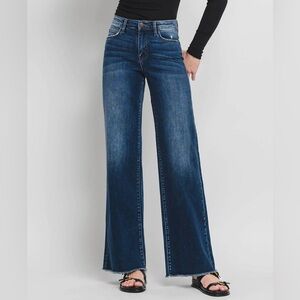 VERVET BY FLYING MONKEY Indigo Wide Leg Jeans